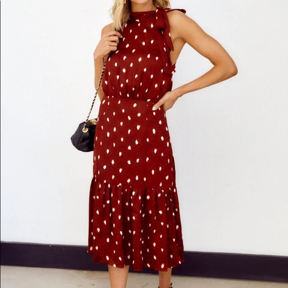 TCEC printed midi dress